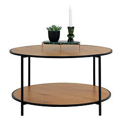 Avis EPIKASA Table Basse Vita, Marron, Métal, 80x80x45 cm