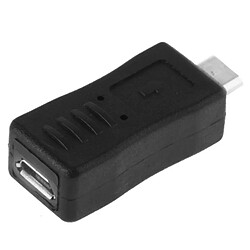 Wewoo Adaptateur USB 2.0 Micro USB Homme / Femme pour Galaxy S IV / i9500 / S III / i9300 (Noir)