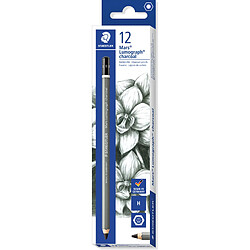 STAEDTLER Crayon au fusain Mars Lumograph charcoal, dureté:H ()