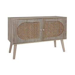 Acheter Mobili Rebecca Meuble D'entrée Scandinave Avec 2 Portes En Bois Marron