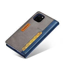 Wewoo Coque Pour iPhone 11 Pro LC.IMEEKE LC-001 Séries PU + TPU Etui en cuir à rabat dépoli horizontal avec support et fente carte Bleu pas cher