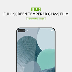 Wewoo Film de verre trempé Pour Huawei Nova 6 9H 2.5D de plein écran noir