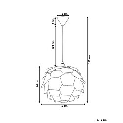 Avis Beliani Lampe suspension blanc SEGRE MAXI