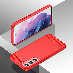 Avis Htdmobiles Coque pour Samsung Galaxy S23 5G - housse etui silicone gel carbone + verre trempe - ROUGE