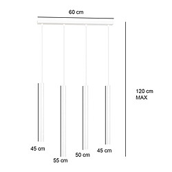 Acheter EPIKASA Suspension Selter, Blanc, Acier, 60x120x6 cm