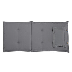 Acheter Beliani Lot de 2 coussins en tissu gris graphite pour chaises de jardin MAUI