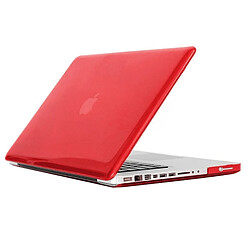 Wewoo Housse Étui rouge pour Macbook Pro 15,4 pouces de protection en cristal dur