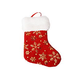 C208 5pcs 7 pouces Chaussettes de Noël Sac-cadeau Pendentif Holiday Holiday Sac Candy Dessin animé Petites chaussettes Sac cadeau Décoration Pendentif Cheminée