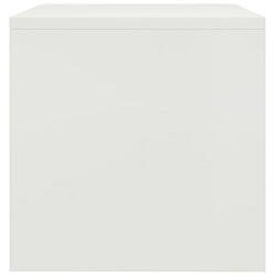 Maison Chic Table de chevet,Table de nuit,Table d'appoint pour salon Blanc 40 x 30 x 30 cm Aggloméré -MN34228 pas cher