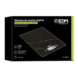 balance de cuisine EDM Noir 5 kg (14 x 19.5 cm)