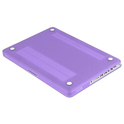 Wewoo Housse Étui Violet pour Macbook Pro 15,4 pouces Chapeau-Prince 3 en 1 givré Hard Shell de protection en plastique avec Keyboard Guard & Port prise de poussière pas cher