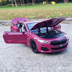 Universal 1: 24 BMW M8 en alliage modèle modèle modèle jouet voiture jouet modèle collection audio et légère haute simulation voiture jouet pour les enfants |(Rouge)