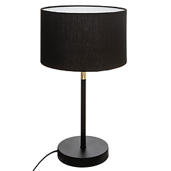 Atmosphera, Createur D'Interieur Lampe Droite Doré Jules H42cm Noir - ATMOSPHERA