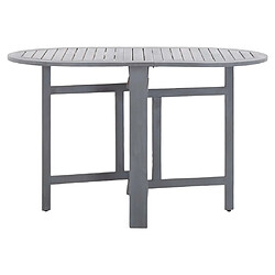 Avis Maison Chic Mobilier à dîner 5 pcs de jardin - Ensemble table et chaises d'extérieur - Salon/Mobilier de jardin classique Bois d'acacia massif Gris -MN63699