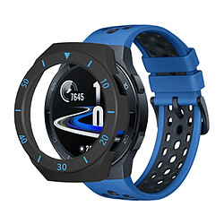 Coque en TPU bicolore avec échelle noir/bleu pour votre Huawei Watch GT2e