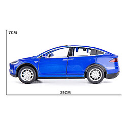 Universal 1: 24 Tesla modèle X modèle de voiture en alliage pour les enfants jouets de voiture 1/24 grande taille moulée sous pression jouets de voiture pour les enfants garçons anniversaire cadeaux de Noël | moulée sous pression voiture (bleu)