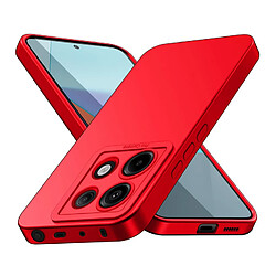 Htdmobiles Coque pour Xiaomi Redmi Note 13 Pro 5G / Poco X6 5G - housse etui silicone gel fine + film ecran - ROUGE