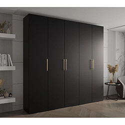 Abiks Meble Armoire Inova 3 À Portes Battantes 236,7/250/47 5 Portes (nero/d’oro)