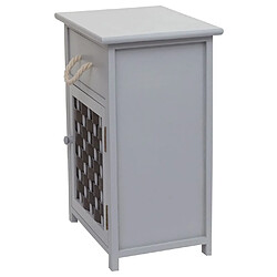 Acheter Decoshop26 Commode polyvalente armoire avec tiroir 55x39,5x28,5 cm polyrotin marron bois gris foncé 04_0006502