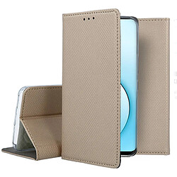 Htdmobiles Housse pour Realme X50 5G / X3 Superzoom - etui coque pochette portefeuille + film ecran - OR MAGNET