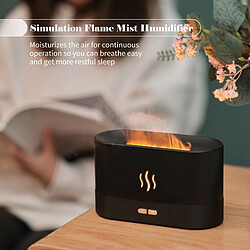 Acheter Beautiful Home Humidificateur d'air à apparence de flamme simulée Beautiful Home - Noir