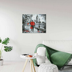 EPIKASA Impression sur Toile Londres, Rouge, Polyester, 70x3x45 cm