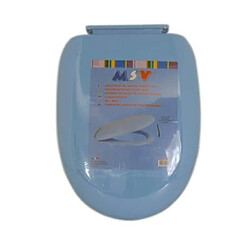 Msv Abattant wc bleu fermeture douce