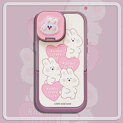 GUPBOO Étui pour iPhone13ProMax Simple blush lapin niche téléphone portable miroir femmes