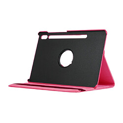 Wewoo Housse en cuir avec texture Lichi pivotant à 360 degrés support pour Samsung Galaxy Tab S6 10.5 T860 / T865 Rose Rouge pas cher