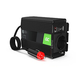 Green Cell® 150W/300W 24V 220V/230V Convertisseur de Tension Voiture Solaire Modifiée Volts Sinus Power Inverter sinusoïdale DC AC, Onduleur Transformateur avec Allume Cigare Prise Electrique