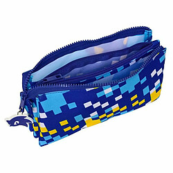 Avis Trousse Fourre-Tout Triple Sonic Speed Bleu 22 x 12 x 3 cm