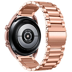 Bracelet en métal 20 mm, fermeture rapide, or rose pour votre Garmin Vivomove 3/Garminmove 3