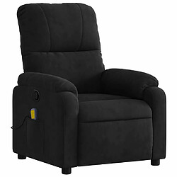 Avis Maison Chic Fauteuil Relax pour salon, Fauteuil inclinable de massage noir tissu microfibre -GKD37081