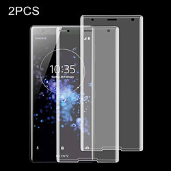 Wewoo 3 PCS pour Sony Xperia XZ2 0.3mm Film de Verre Trempé Antidéflagrant Dureté la Surface 9H 3D