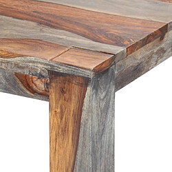 Acheter vidaXL Table à manger Gris 180x90x76 cm Bois massif