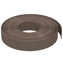 Avis vidaXL Bordures de jardin 2 pcs marron 10 m 10 cm polyéthylène