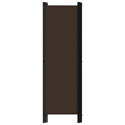 Avis vidaXL Cloison de séparation 4 panneaux Marron 200x180 cm