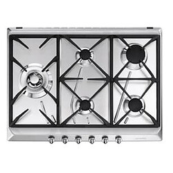 Smeg SRV575GH5 plaque Acier inoxydable Intégré (placement) Gaz 5 zone(s)