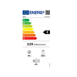 Réfrigérateur combiné intégrable à glissière 267l blanc - KIV86NSE0 - BOSCH