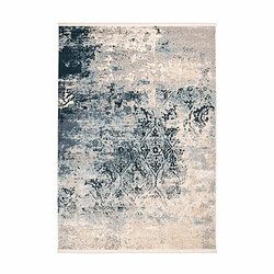 Paris Prix Tapis Imprimé Rétro Palace Bleu 80 x 150 cm