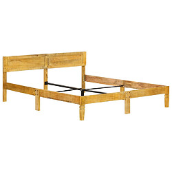 vidaXL Cadre de lit sans matelas bois de manguier massif 160 cm