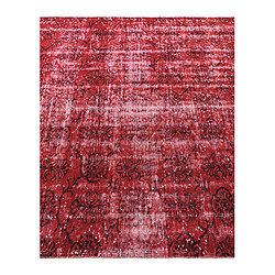 Avis Vidal Tapis de laine 282x142 rouge Ultra Vintage