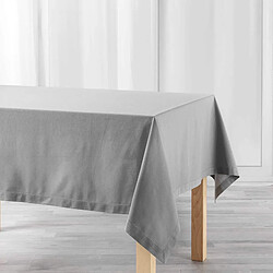 Douceur D'Interieur Nappe coton unie Charline - 150 x 200 cm - Gris