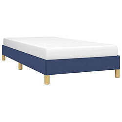 Avis Maison Chic Lit adulte - Lit simple Cadre de lit,Structure du lit Contemporain Bleu 80x200 cm Tissu -MN43742