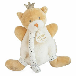 Doudou attache sucette Perlidoudou Ours petit roi - Doudou et compagnie