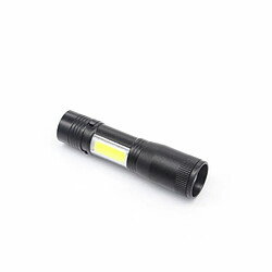 Deoditoo Lampe Torche de Poche à Double Eclairage LED CREE XPE & COB Rechargeable