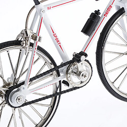 Acheter 1/10 Échelle Simulé Alliage Vélo De Montagne Vélo Modèle Home Decor Blanc B