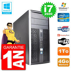 PC HP 6300 MT Intel Core i7-2600 RAM 4Go Disque Dur 1To Graveur DVD Wifi W7 - Occasion