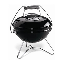 WEBER Barbecue a charbon portable Smokey Joe Premium O37 cm - Acier chrome - Noir