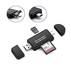 Universal Lecteur SD / Micro Carte, adaptateur USB Type-C et lecteur de carte USB 2.0 portable